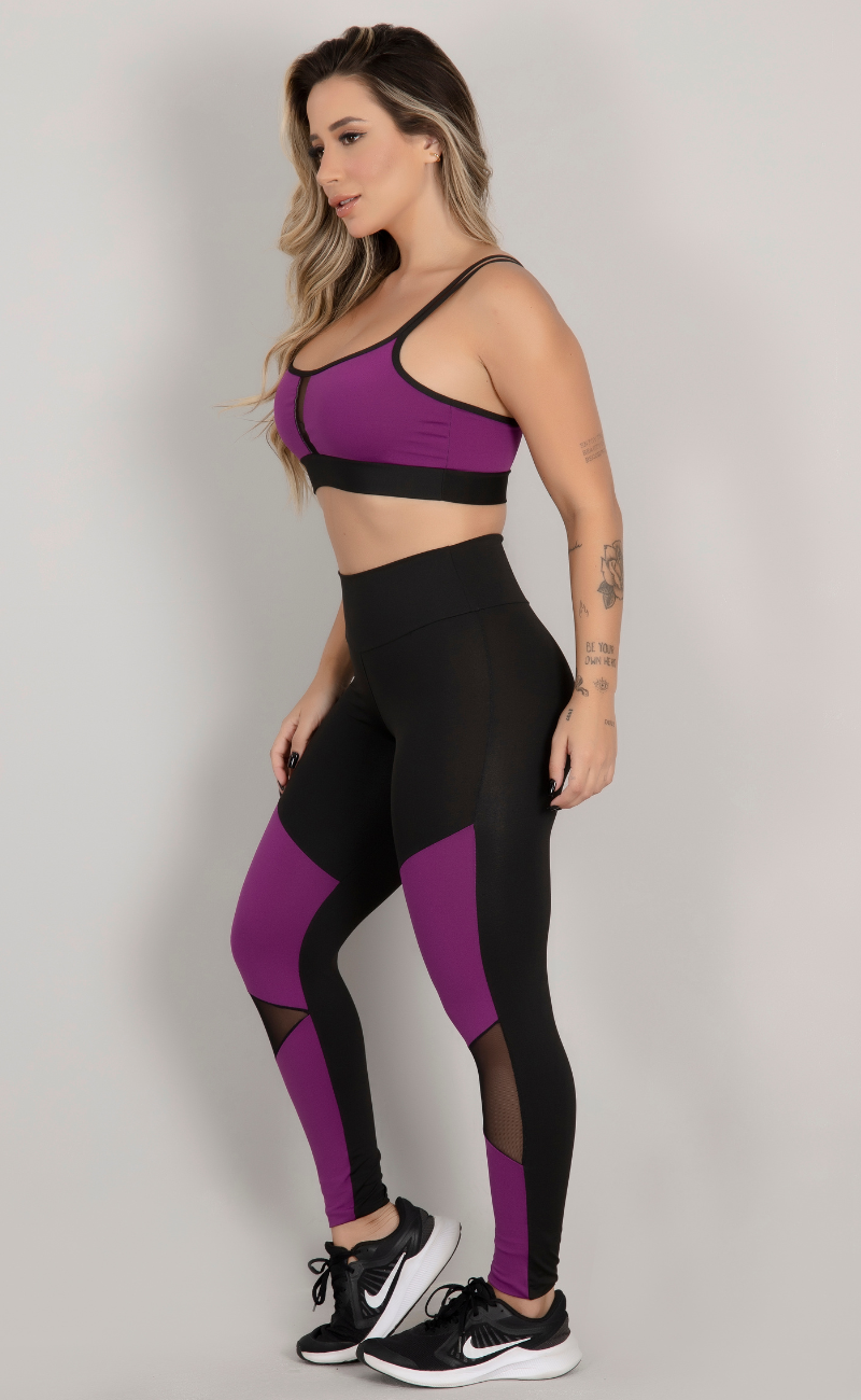 TOP CROPPED FITNESS ESPECIAL EM TULE JOY - Use Muvi