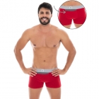 Kit 5 Cuecas Boxer Com Bolso Algodão