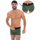 Kit 5 Cuecas Boxer Com Bolso Algodão