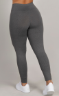 Calça Legging Básica Cós Alto Cinza