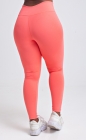 Calça Legging com Bolso e Viés Rosa Claro