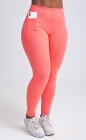 Calça Legging com Bolso e Viés Rosa Claro