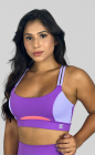 Top Fitness Nadador Alça Dupla Roxo