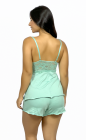 Short Doll com Pala Rendada sem bojo Verde Claro