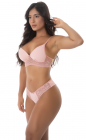 Conjunto Soft Lingerie Com Detalhe Em Renda