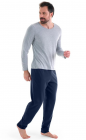 Pijama Manga Loga e Calça Masculino