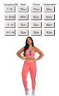 Conjunto Fitness Top Nadador e Legging Listra Lateral Rosa Claro