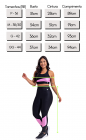 Conjunto Fitness Preto Textura e Recorte Rosa