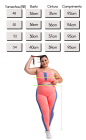 Conjunto Fitness Top Nadador e Legging Listra Lateral Rosa Claro Plus Size