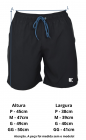 Short Masculino Longo Básico Urban King Preto