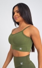 Top Fitness Alça Fina Verde - Essentials