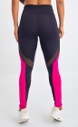 Calça Legging Detalhe Em Tela - Core