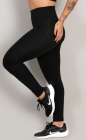 Calça Legging Fitness Poliamida Básica Preta