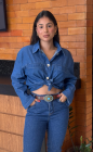 Jaqueta Cropped Jeans 