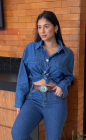 Jaqueta Cropped Jeans 