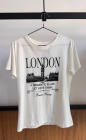 Camisa T-Shirt Algodão London Feminina Branca 
